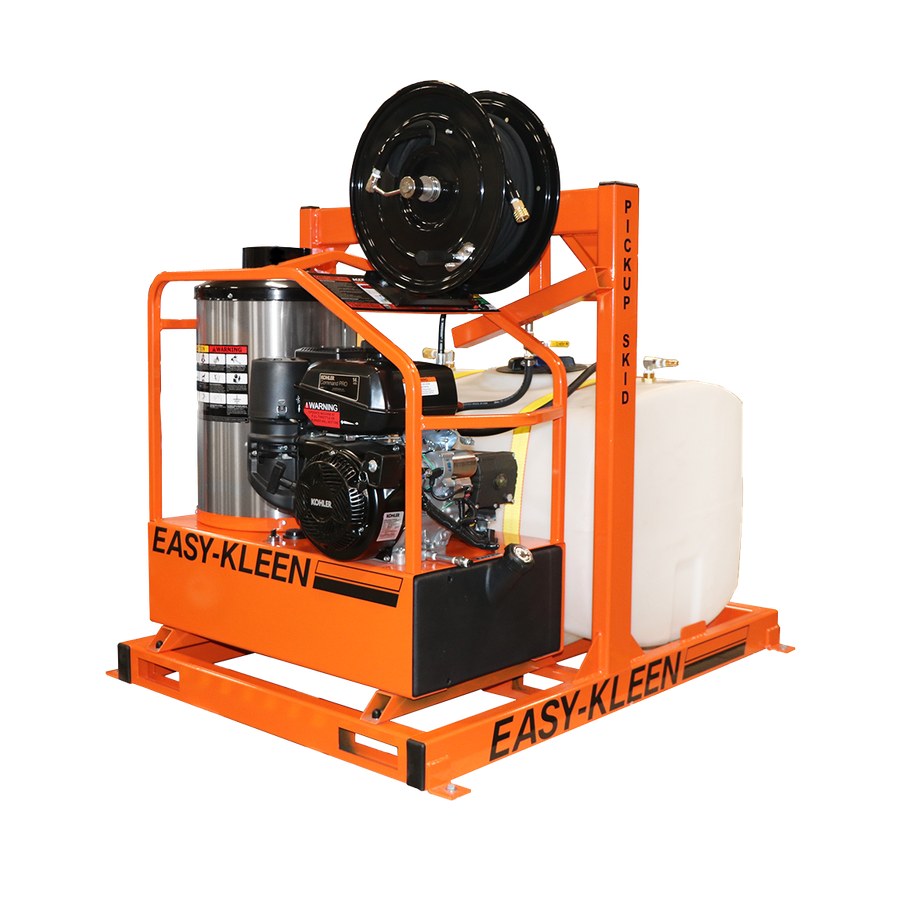Easy-Kleen hot water pressure washer pickup skid unit